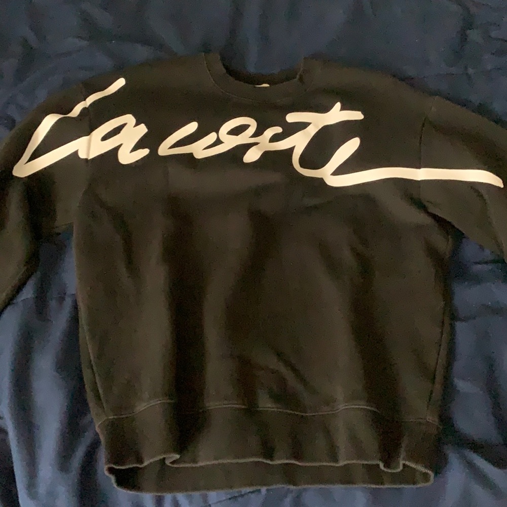 Mens Lacoste black sweater